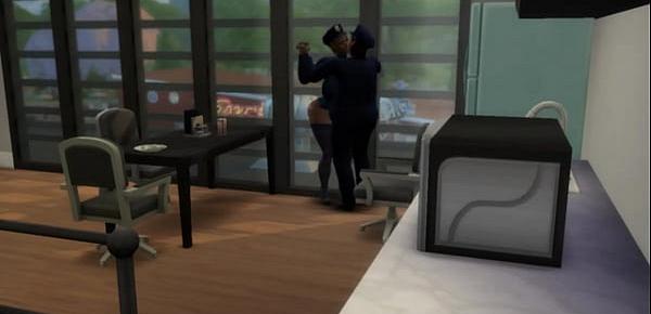  Big ass police officer forced and impregnated